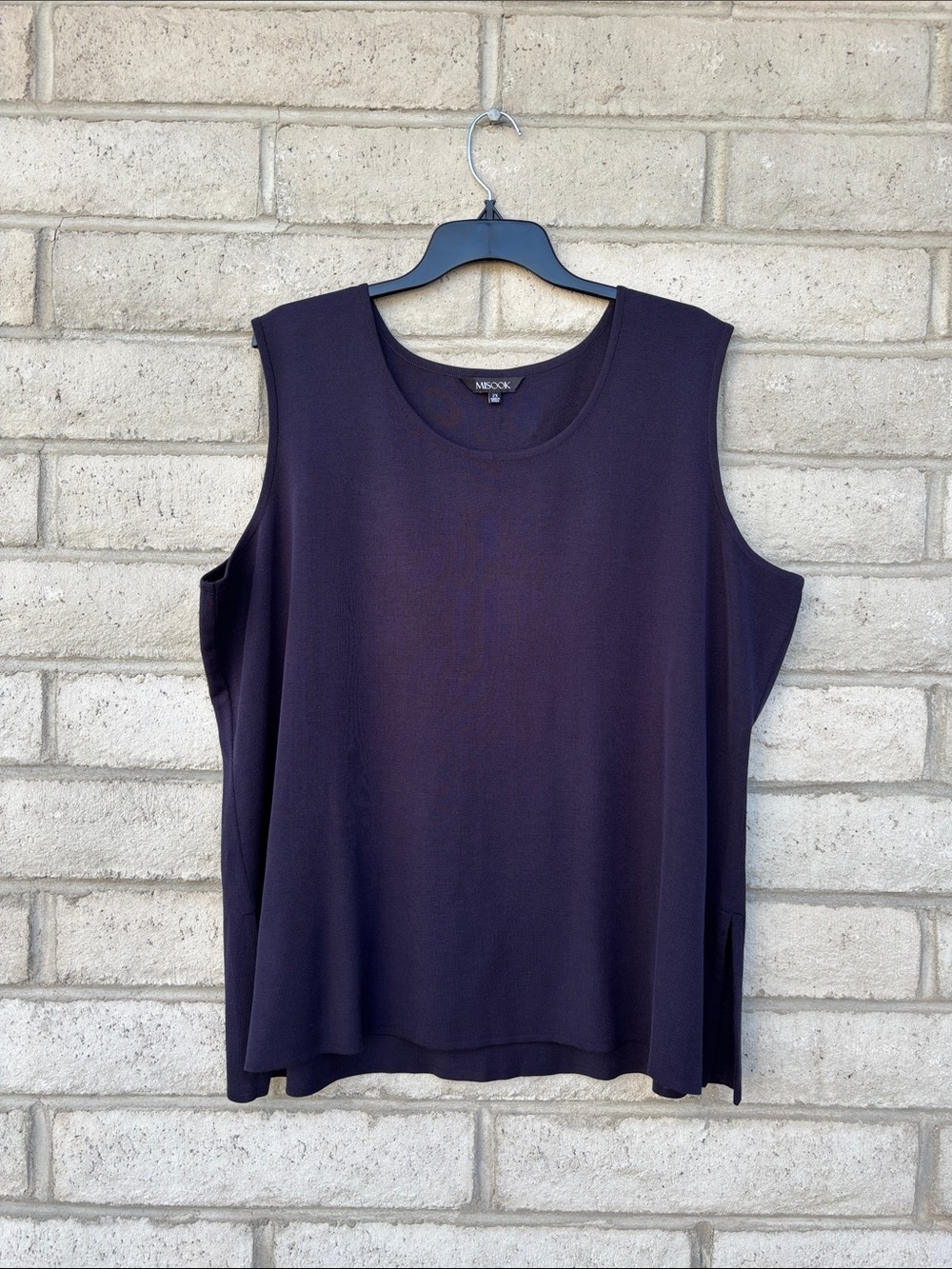 Misook Women's Navy Tank Size 2X